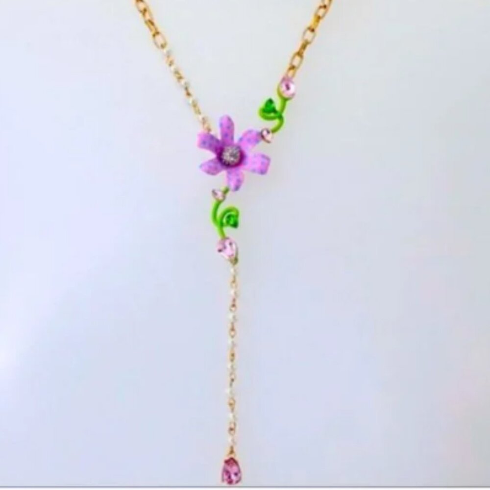 Betsey Johnson ENCHANTED FLOWER NECKLACE
